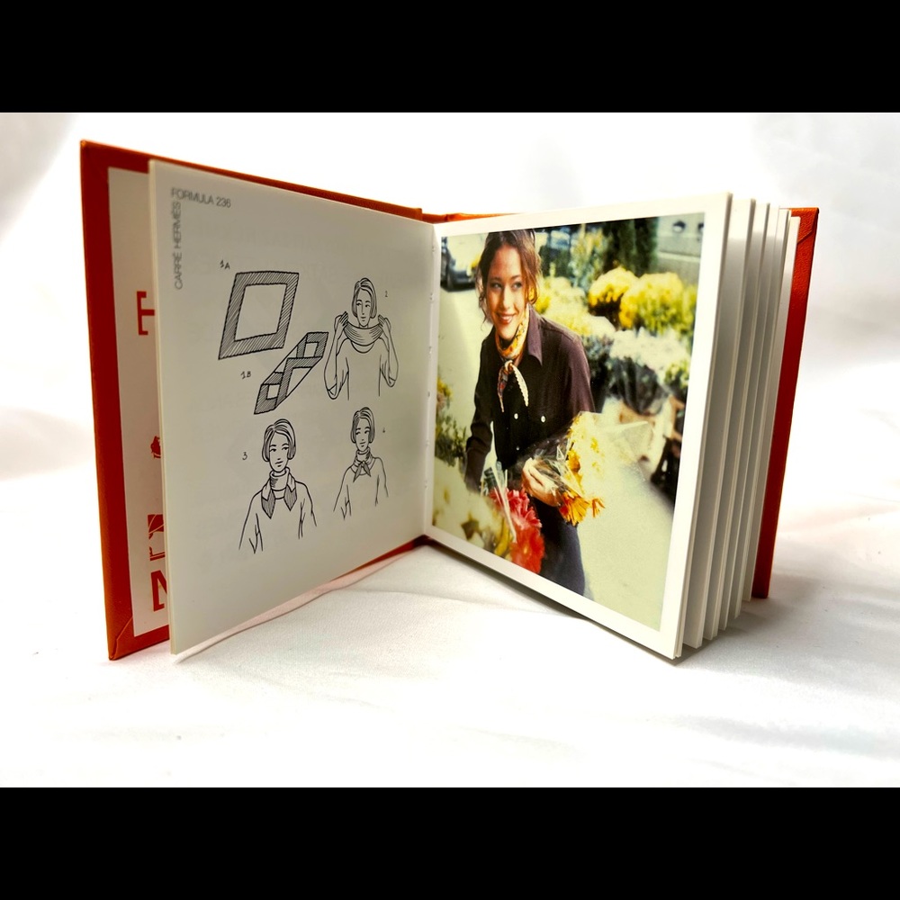 Hermes vintage Le Carre “Having Fun With Your Scarf” instructional mini-book.